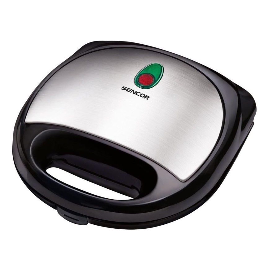 Sencor - Voileipägrilli 700W/230V musta/hopea