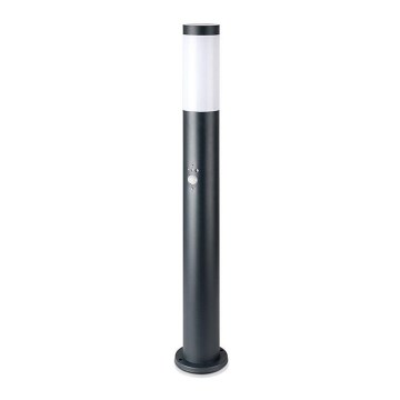 Sensorilla varustettu ulkovalaisin 1xE27 / 60W / 230V IP44 80cm harmaa