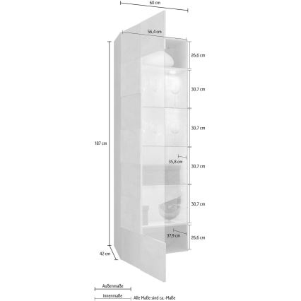 SERIAN-lipasto, valkoinen