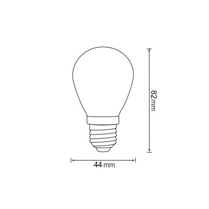 SET 2x LED-polttimo PARTY E27/0,3W/36V punainen