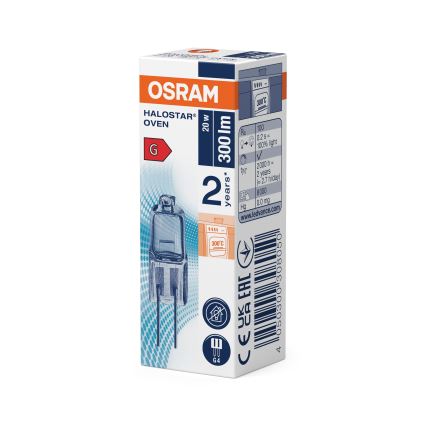Setti 10 kpl HALOSTAR uunipolttimo G4/20W/12V 2700K - Osram