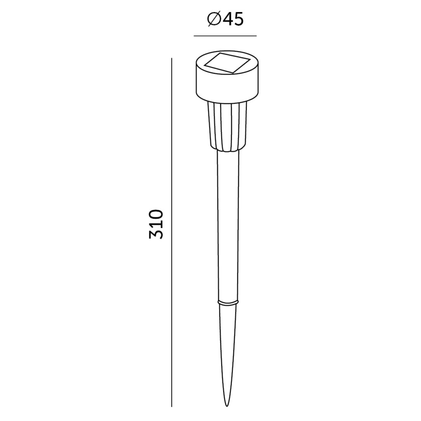 SETTI 10x LED-aurinkolamppu LED/0,06W/1,2V 6000K IP44 40 mAh