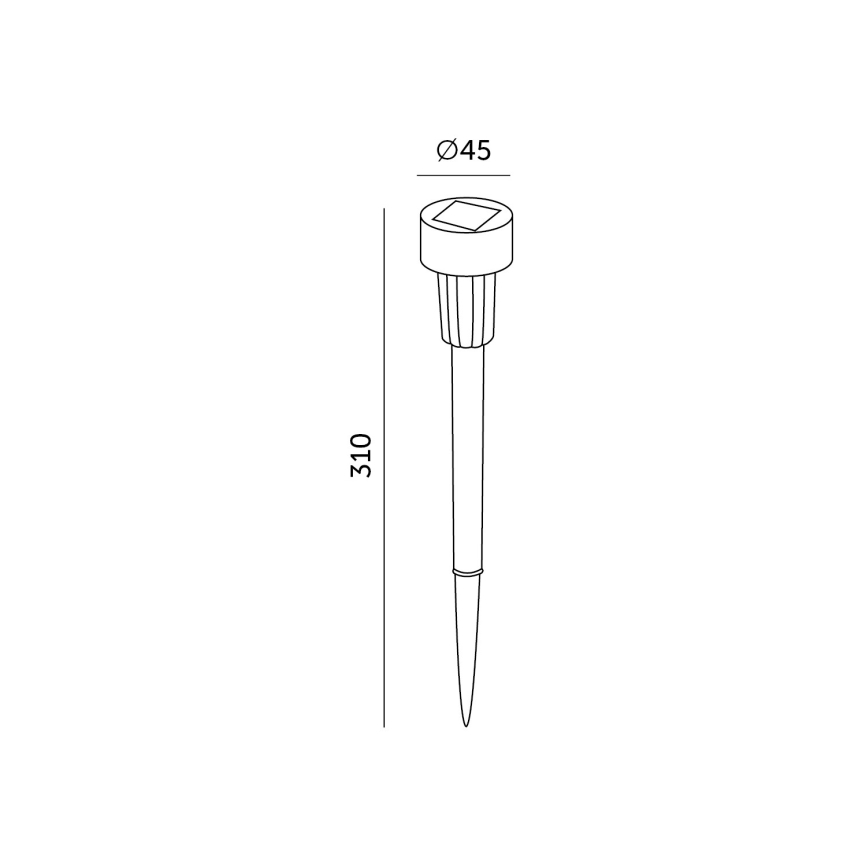 SETTI 10x LED-aurinkolamppu LED/0,06W/1,2V 6000K IP44