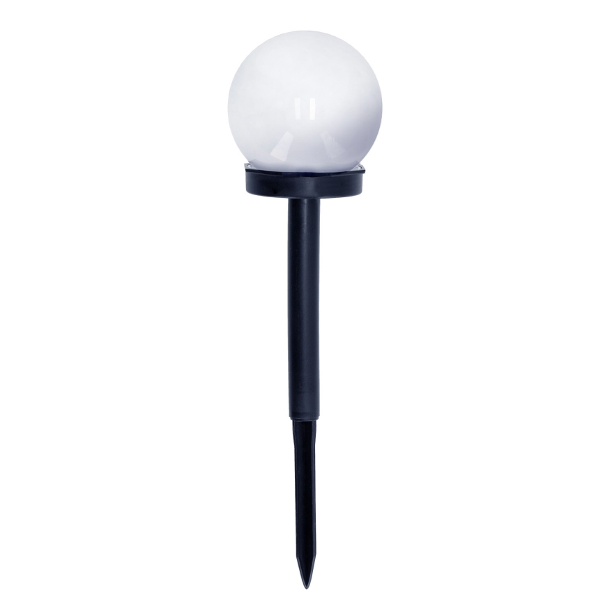 SETTI 10x LED-aurinkolamppu LED/0,12W/1,2V 6500K IP44 musta/valkoinen