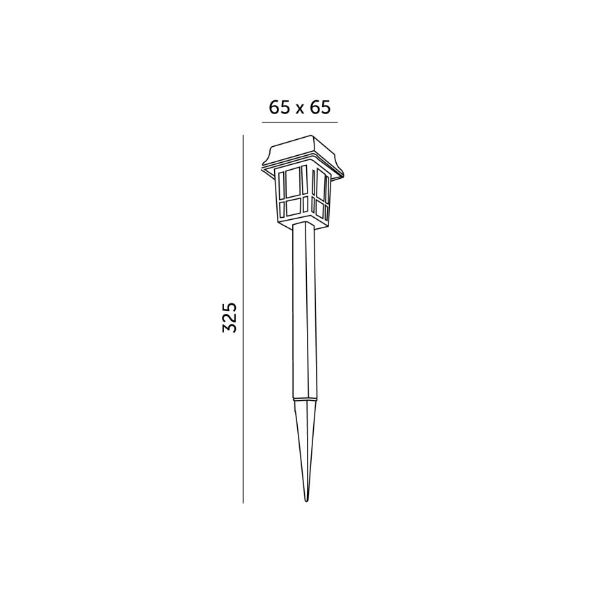 SETTI 12x LED-aurinkolamppu LED/0,06W/1,2V 6500K IP44