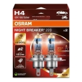 SETTI 2x Autopolttimo NIGHT BREAKER H4 P43t/60/55W/12V - Osram