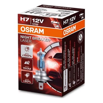 SETTI 2x Autopolttimo NIGHT BREAKER H7 PX26d/55W/12V - Osram