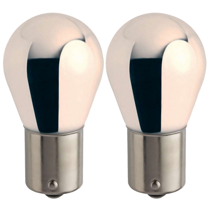 SETTI 2x Autopolttimo Philips SILVER VISION 12496SVB2 PY21W BAU15s/21W/12V