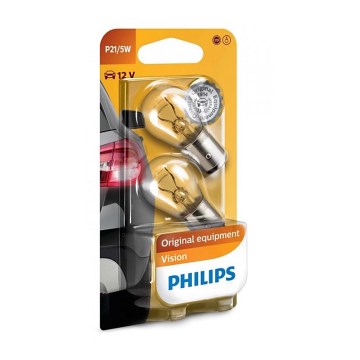 SETTI 2x Autopolttimo Philips VISION 12499CP BAY15d/5W/12V