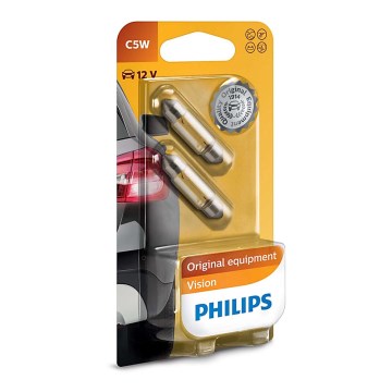 SETTI 2x Autopolttimo Philips VISION 12844B2 C5W SW8,5/5W/12V