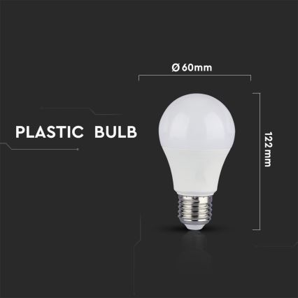 SETTI 2x Himmennettävä LED-polttimo A60 E27/9W/230V 4000K