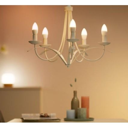 SETTI 2x Himmennettävä LED-polttimo C37 E14/4,9W/230V 2700-6500K CRI 90 Wi-Fi - WiZ