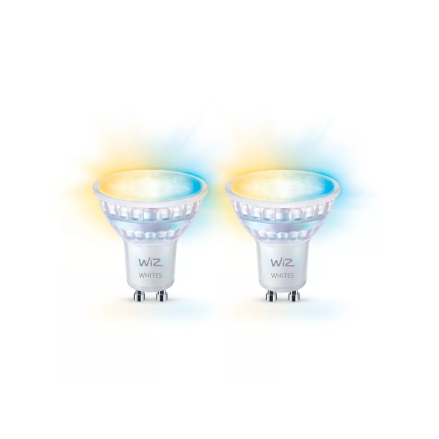 SETTI 2x Himmennettävä LED-polttimo PAR16 GU10/4,7W/230V 2700-6500K CRI 90 Wi-Fi - WiZ