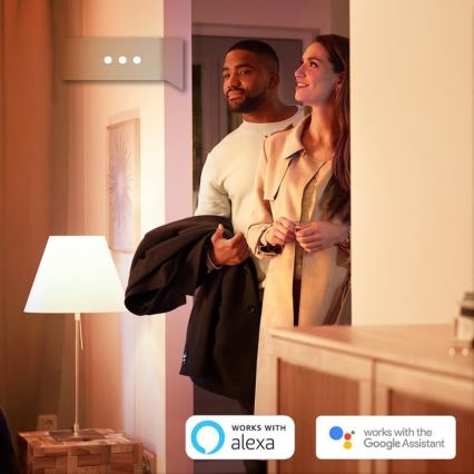 SETTI 2x Himmennettävä LED-polttimo Philips Hue VALKOINEN E27/9W/230V 2700K