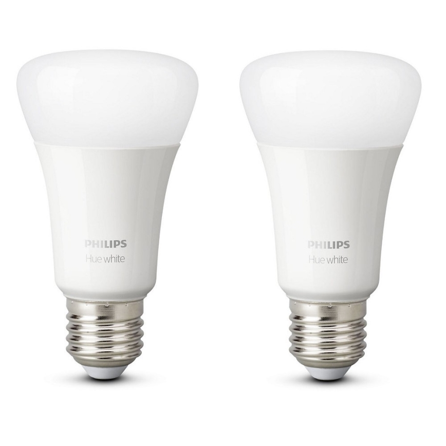 SETTI 2x Himmennettävä LED-polttimo Philips Hue VALKOINEN E27/9W/230V 2700K