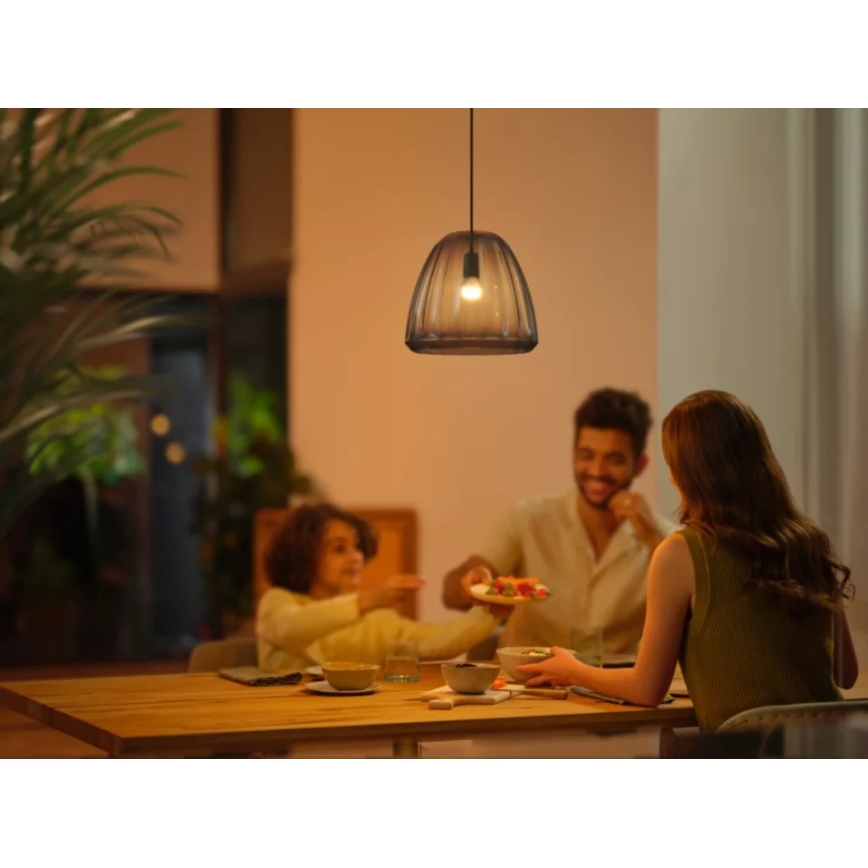 SETTI 2x Himmennettävä LED-polttimo Philips Hue WHITE AMBIANCE P45 E14/5,1W/230V 2200-6500K