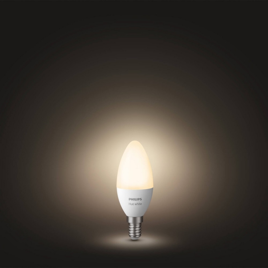 SETTI 2x Himmennettävä LED-polttimo Philips Hue WHITE E14/5,5W/230V 2700K