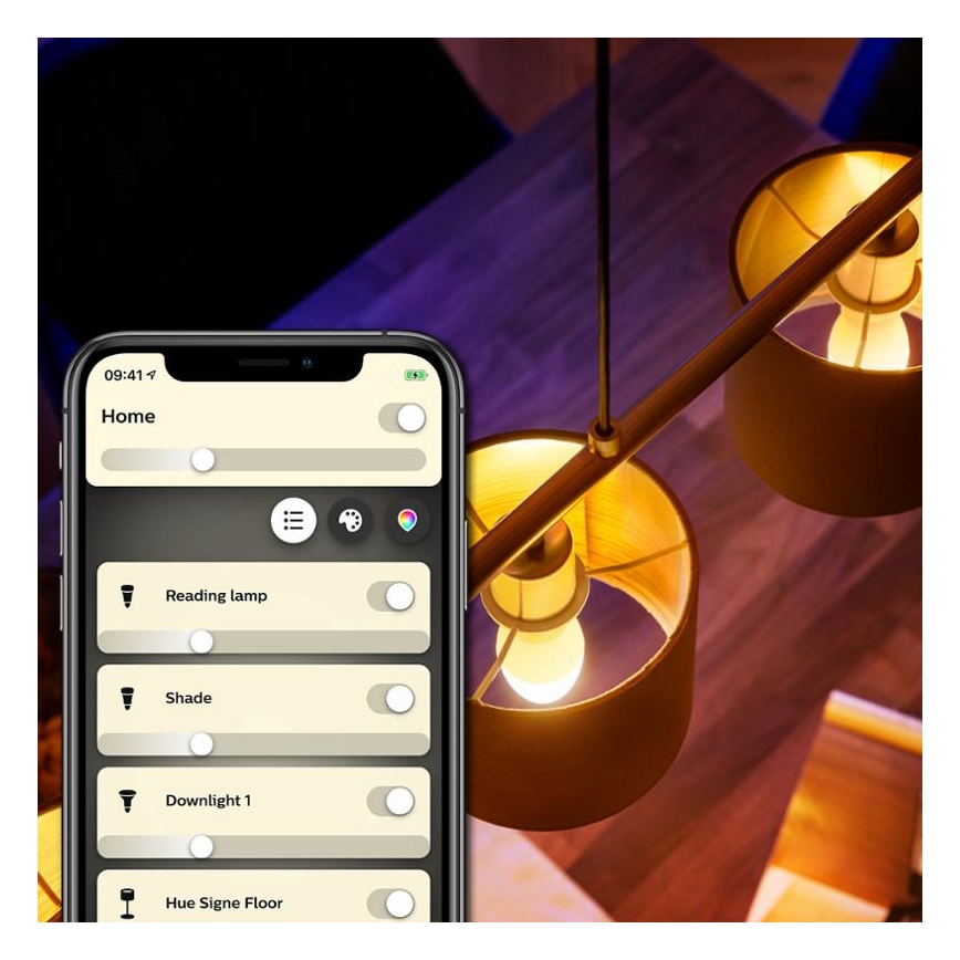 SETTI 2x Himmennettävä LED-polttimo Philips Hue WHITE E14/5,5W/230V 2700K