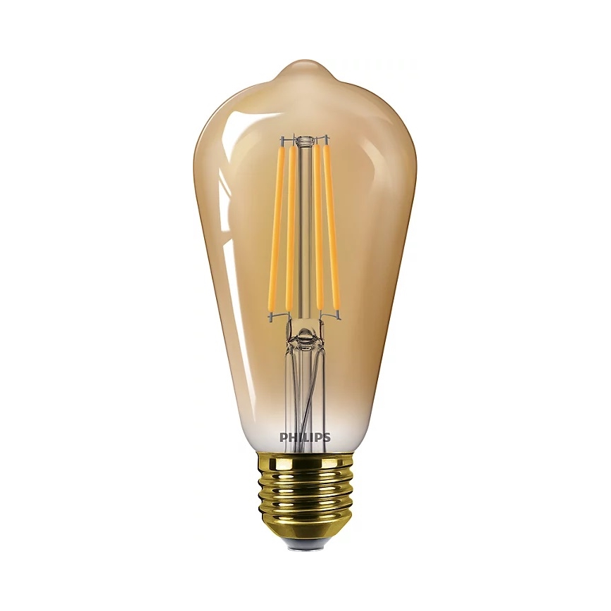 SETTI 2x Himmennettävä LED-polttimo VINTAGE Philips ST64 E27/4,2W/230V 2200K