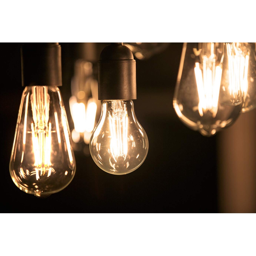 SETTI 2x Himmennettävä LED-polttimo VINTAGE Philips ST64 E27/4,2W/230V 2200K