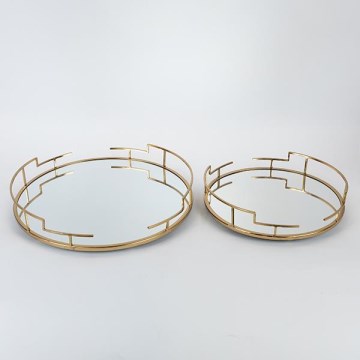 SETTI 2x Koristetarjotin halkaisija 39/30,5 cm