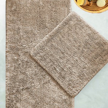 SETTI 2x Kylpyhuonematto 60/100 cm beige