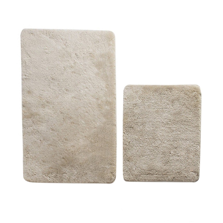 SETTI 2x Kylpyhuonematto 60/100 cm beige