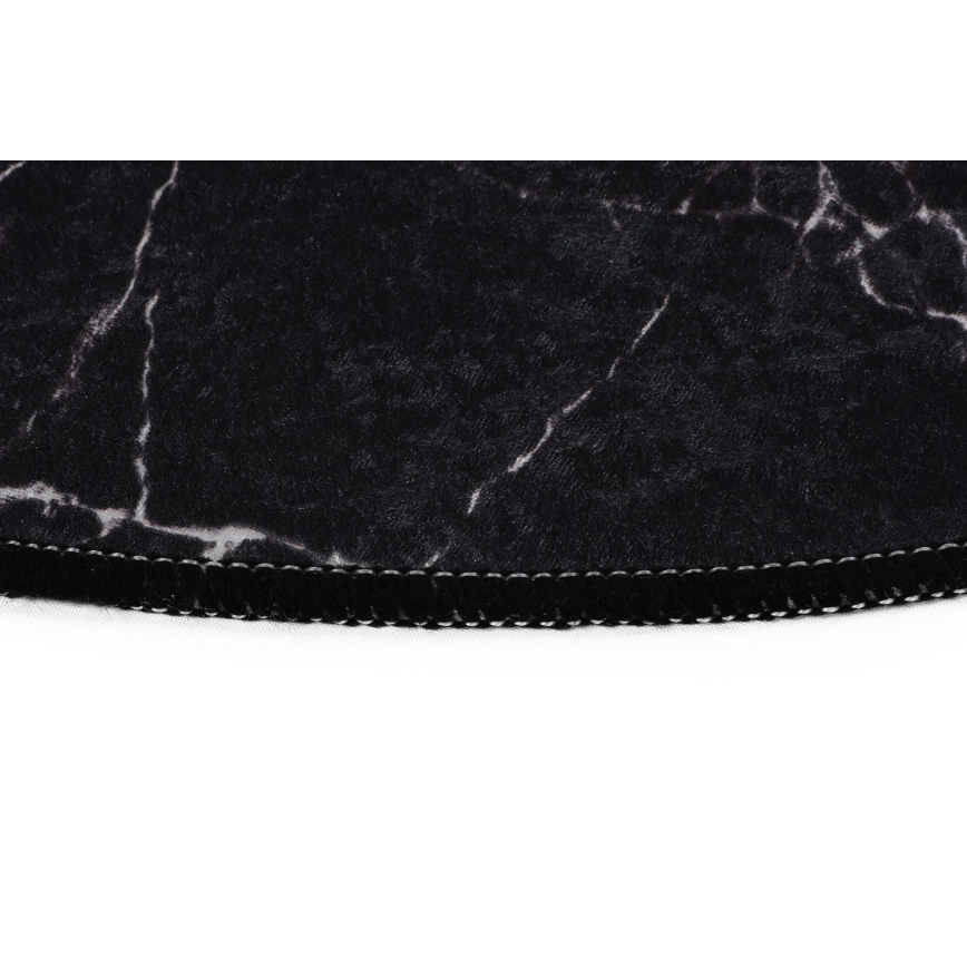 SETTI 2x Kylpyhuonematto MARBLE 50x60/60x100 cm musta