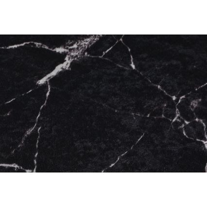 SETTI 2x Kylpyhuonematto MARBLE 50x60/60x100 cm musta