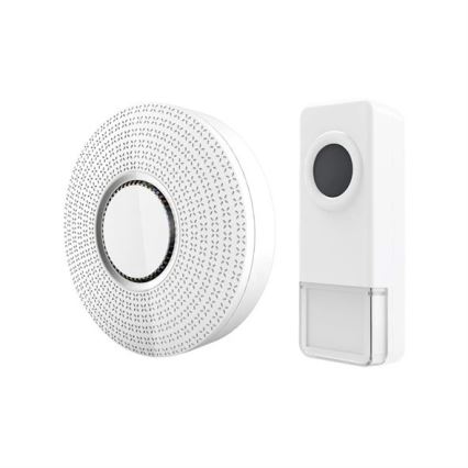 SETTI 2x Langaton ovikello 230V IP55 valkoinen