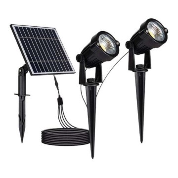 SETTI 2x LED aurinkokennolamppu ulkokäyttöön 2xLED/1,2W/3,7V IP65 3000K