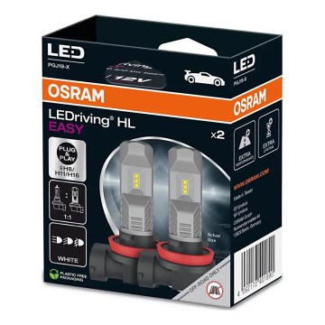 SETTI 2x LED Autopolttimo H8/H11/H16 PGJ19-X/8,2W/12V 6000K - Osram
