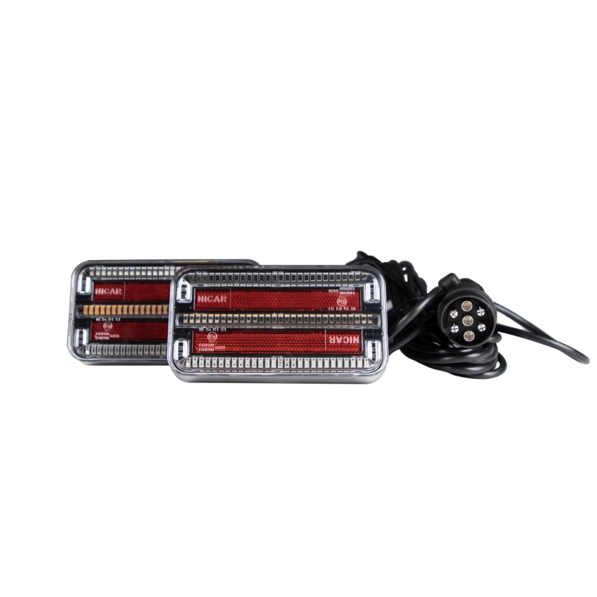 SETTI 2x LED Perävaunun valo 7,5m kaapeli LED/12-24V IP65
