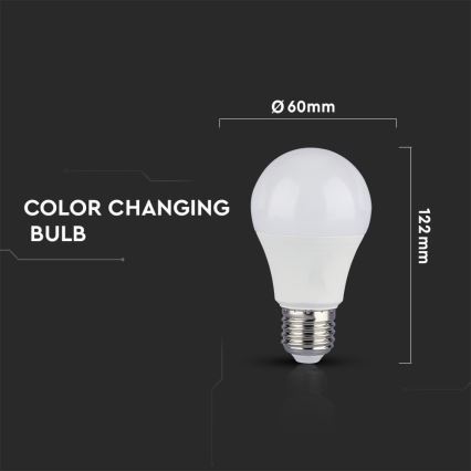 SETTI 2x LED-polttimo A60 E27/9W/230V 3000/4000/6400K