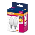 SETTI 2x LED-polttimo B35 E14/4,9W/230V 3000K - Osram