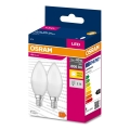 SETTI 2x LED-polttimo B38 E14/7,5W/230V 3000K - Osram