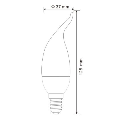 SETTI 2x LED-polttimo E14/3W/230V 3000K - Globo