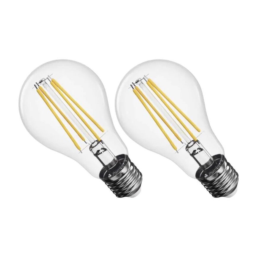SETTI 2x LED-polttimo FILAMENT A60 E27/5,9W/230V 2700K