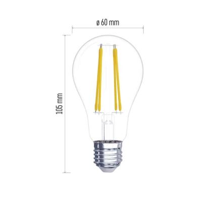 SETTI 2x LED-polttimo FILAMENT A60 E27/5,9W/230V 2700K
