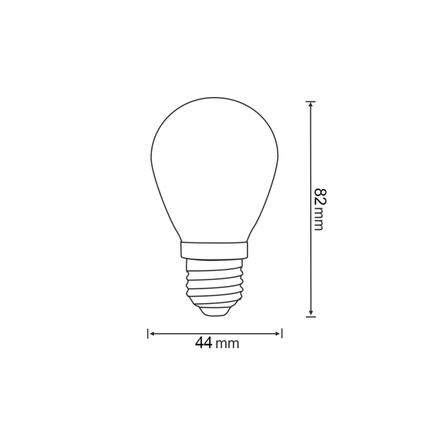 SETTI 2x LED-polttimo PARTY E27/0,3W/36V keltainen