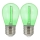 SETTI 2x LED Polttimo PARTY E27/0,3W/36V vihreä