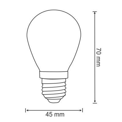 SETTI 2x LED-polttimo PARTY E27/0,5W/36V