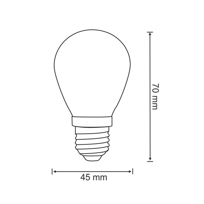 SETTI 2x LED-polttimo PARTY E27/0,5W/36V
