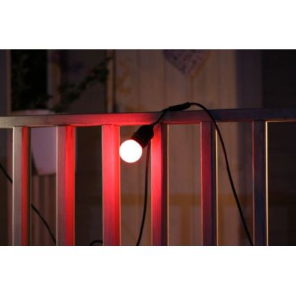SETTI 2x LED-polttimo PARTY E27/0,5W/36V punainen