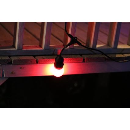 SETTI 2x LED-polttimo PARTY E27/0,5W/36V punainen