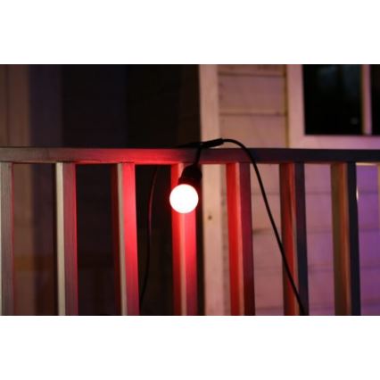 SETTI 2x LED-polttimo PARTY E27/0,5W/36V punainen