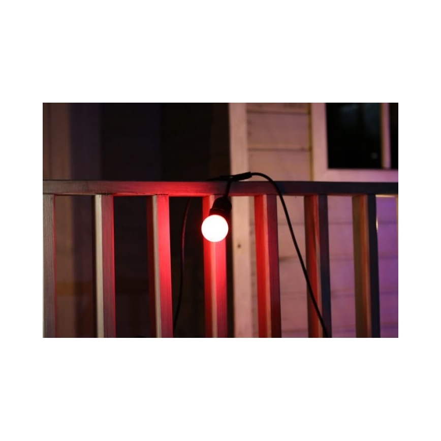 SETTI 2x LED-polttimo PARTY E27/0,5W/36V punainen