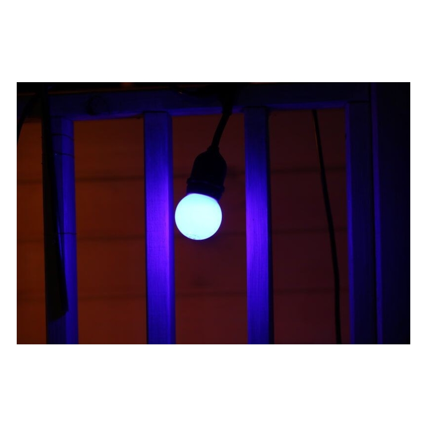 SETTI 2x LED-polttimo PARTY E27/0,5W/36V sininen