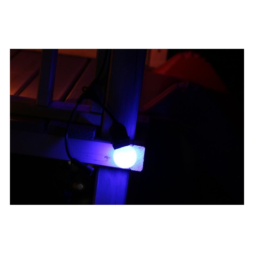 SETTI 2x LED-polttimo PARTY E27/0,5W/36V sininen
