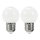 SETTI 2x LED-polttimo PARTY E27/0,5W/36V valkoinen